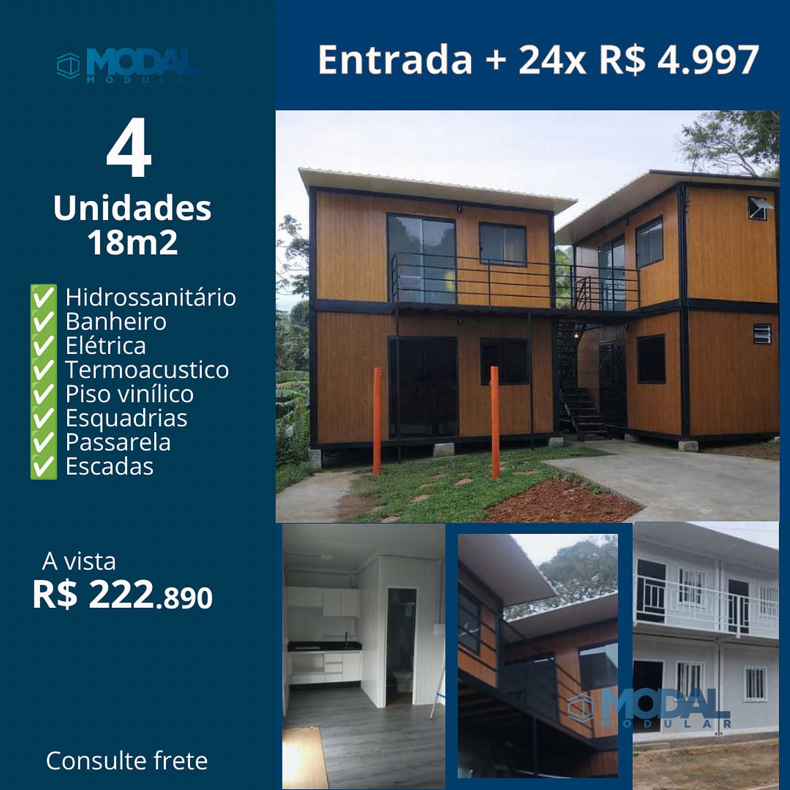 4 Unidades 18m2 